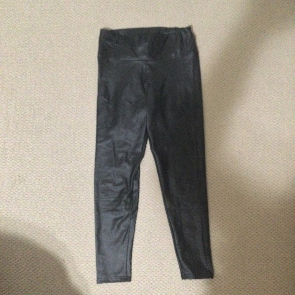 Shein Black Leggings, Slightly shiny